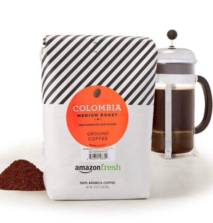 AmazonFresh Colombia Ground Coffee, Medium Roast